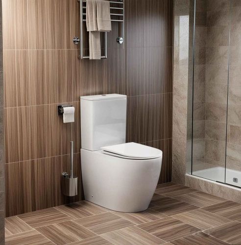 Унитаз напольный с бачком Cerutti SPA CT10373 белый с сиденьем микролифт безободковый смыв торнадо