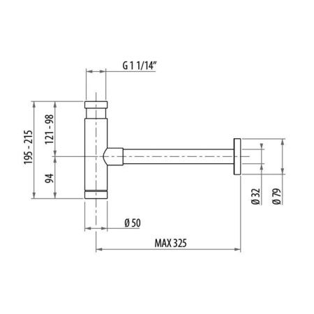 Сифон для раковины Gattoni Accessori 0160/00C0 хром