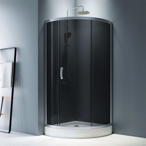 Душевой уголок Am.Pm Like W83G-315-090CG 90х90 стекло тонированное профиль хром без поддона - фото 3