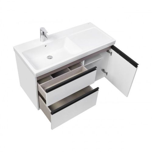 Тумба под раковину Roca Domi 7857626806 100х50 подвесная цвет белый - фото 3