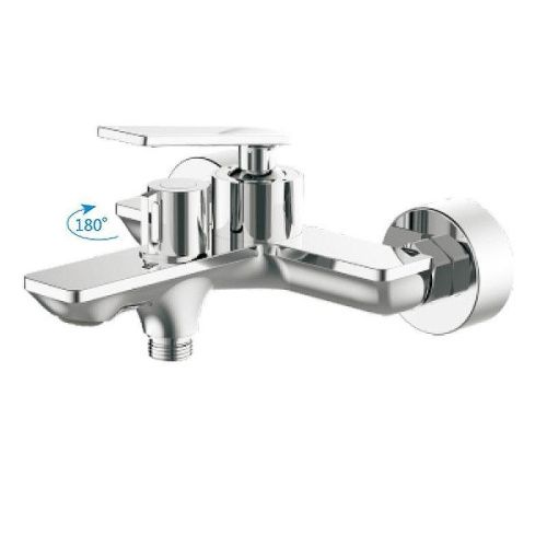 Смеситель для ванны и душа Haiba HB589 HB60589 настенный хром - фото 2