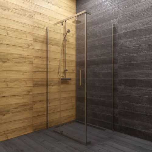 Душевой уголок Тритон Терра-Хром Щ0000072197 120х90 стекло прозрачное профиль хром без поддона - фото 4