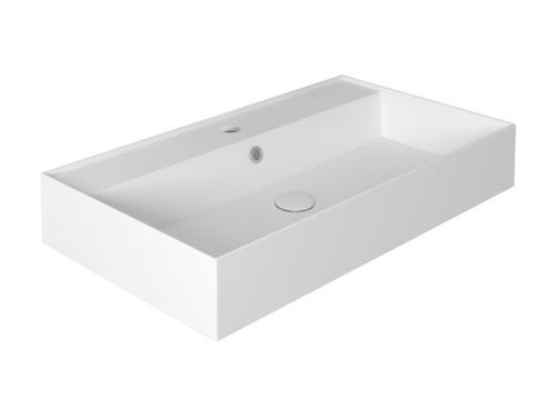 Раковина из сантехнического фаянса Simas AG 81 bia 80х50 подвесная цвет белый