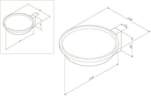 Мыльница Am.Pm Admire A1034200 - фото 3