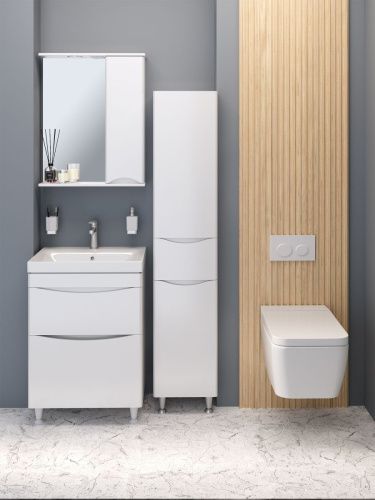 Тумба под раковину Runo АФИНА 00-00001169 60х40 напольная цвет белый - фото 3