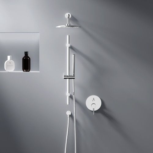 Душевая система Damixa Scandinavian Pure 936530000 встраиваемая в стену цвет хром