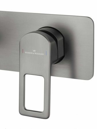 Смеситель для раковины Wonzon & Woghand Frame WW-88869010-BGM встраиваемый в стену серый