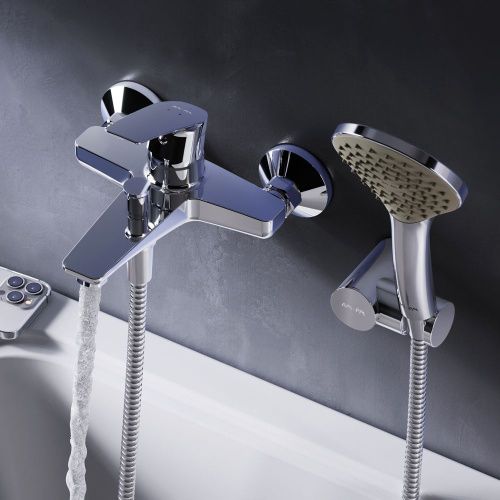 Смеситель для ванны и душа Am.Pm Gem F90A15000 настенный хром - фото 3