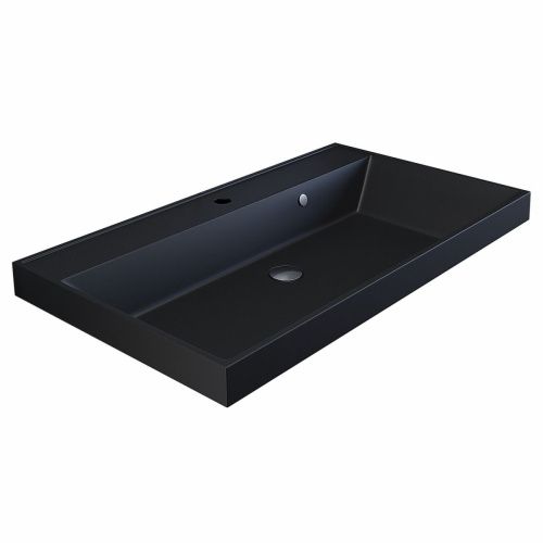 Тумба с раковиной Uperwood Tanos-Classic Quartz 3930421700 80х50 цвет черный - фото 3