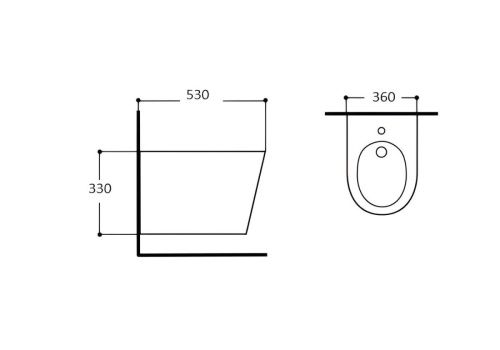 Биде подвесное Aquatek ВЕГА AQ1057-MG цвет серый - фото 2
