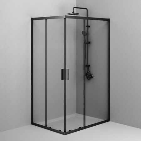 Душевой уголок Am.Pm Gem W90G-403-120290-BT 120х90 стекло прозрачное профиль черный без поддона