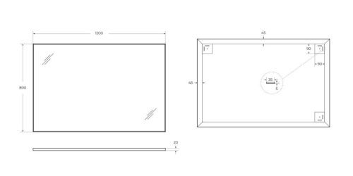 Зеркало BelBagno SPC-AL-1200-800 120х80 подвесное - фото 5