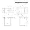 Кухонная мойка Ulgran Quartz Prima 780-02 80х50 цвет бежевый