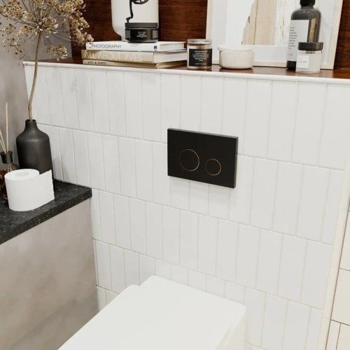 Клавиша смыва механическая Lavinia Boho RelFix 38050803 цвет черный/золото - фото 4