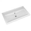 Раковина из сантехнического фаянса СанТа Фостер80 80х50 накладная цвет белый