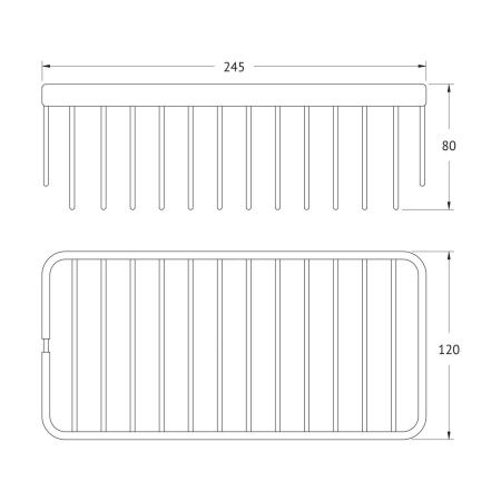 Полка в ванную комнату Artwelle Universell 4102