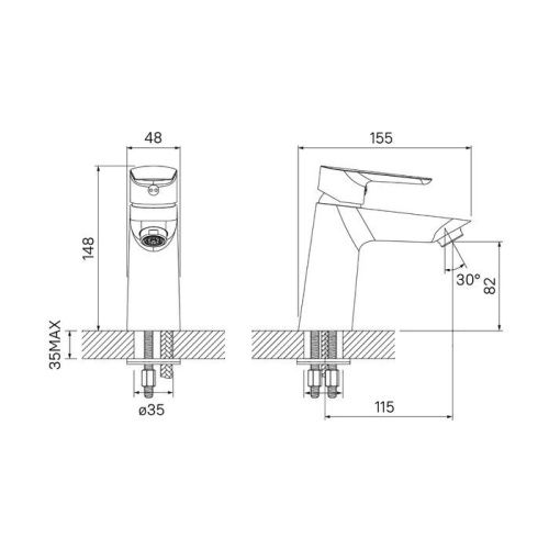 Смеситель IDDIS Cloud CLOSB00i01 на раковину хром - фото 5