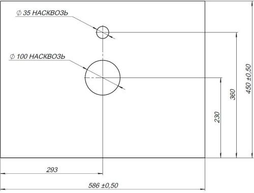 Столешница Aquanet Nova Lite 00257607 59х45 накладная цвет бежевый - фото 3