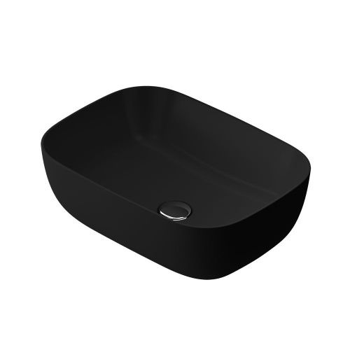 Раковина из сантехнического фарфора Am.Pm Func M8FWCC10450BM 50х30 накладная цвет черный без отверстий под смеситель - фото 2