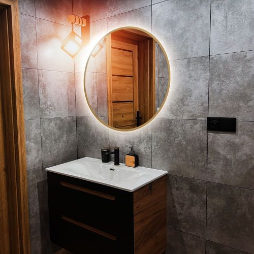 Зеркало с подсветкой Abber AG6204SCG-0.77 80х80 - фото 2