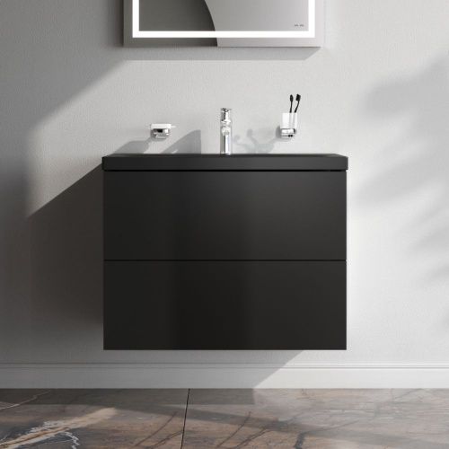 Тумба под раковину Am.Pm Gem M90FHX07522BM 80х40 подвесная цвет черный