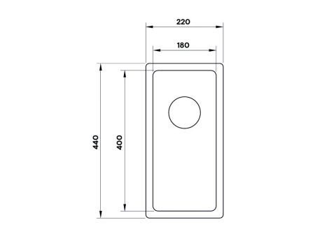 Кухонная мойка Ukinox Techno TEB180.400 -G-10P 20х40 цвет нержавеющая сталь поверхность брашированная