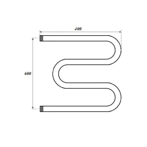 Полотенцесушитель водяной Point М-образный PN37664 40х65 хром - фото 2