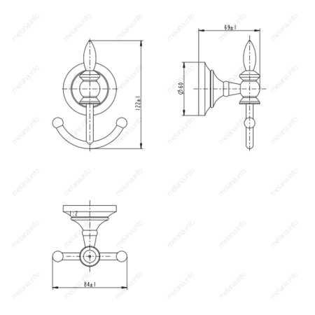 Крючок Melana 820008