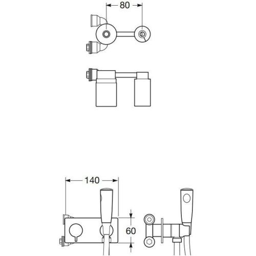 Гигиенический душ Armani Roca Island 7.5258.8.24V.G черный - фото 2
