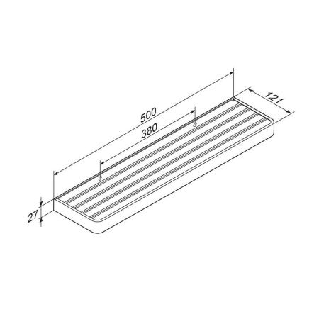 Полка в ванную комнату Damixa Jupiter DA7737600