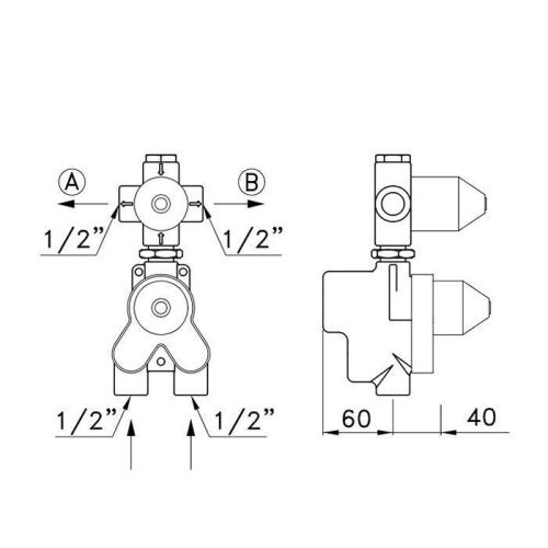 Встраиваемая часть термостатического смесителя для душа Stella UN 06003 0000 - фото 2