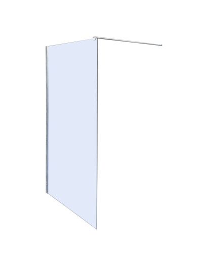 Душевая перегородка Parly T100 100х190 стекло прозрачное профиль хром