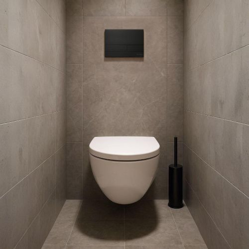 Клавиша смыва механическая Iberica Blanca INOX-S IB.B016.04 цвет черный - фото 3