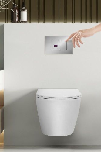 Клавиша смыва сенсорная Abber AC0122S цвет хром - фото 2