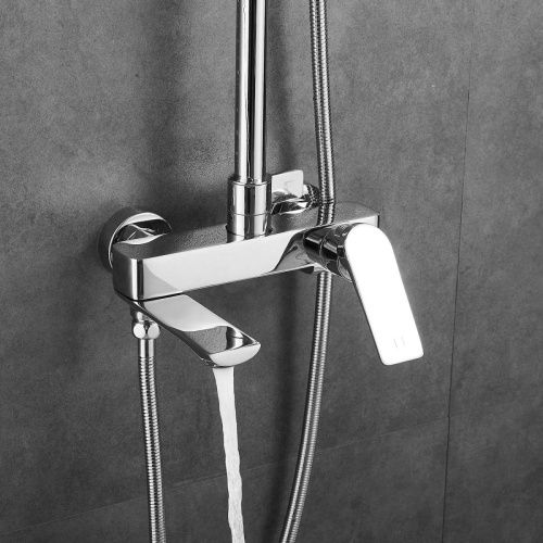 Душевая стойка Shevanik S9136 настенная цвет хром - фото 5