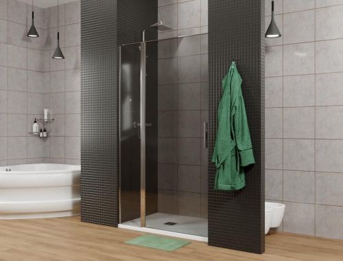 Душевая дверь Allen Brau Priority 3.31010.00G 140х200 стекло тонированное профиль хром - фото 2