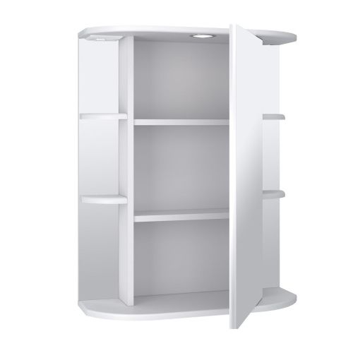 Зеркало-шкаф Runo ГИРО 00000000025 60х80 подвесной цвет белый - фото 2