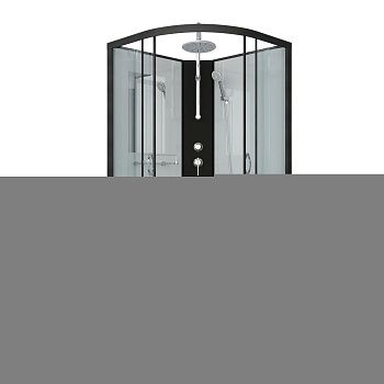 Душевая кабина Niagara Classic 67091414BKT 100х100 четверть круга без крыши ориентация универсальная