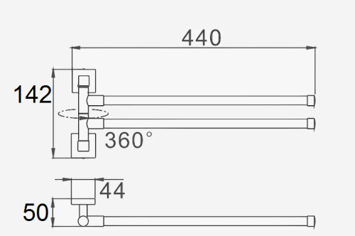 Полотенцедержатель D-Lin D253222 - фото 2