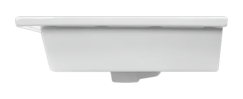 Раковина мебельная из сантехнического фарфора Sanita Luxe Quadro 60 QDR60SLWB01 60х50 накладная цвет белый 1 отверстие под смеситель - фото 4