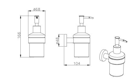 Дозатор Aquatek ВЕГА AQ4005MB