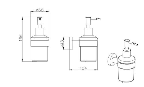 Дозатор Aquatek ВЕГА AQ4005MB - фото 2