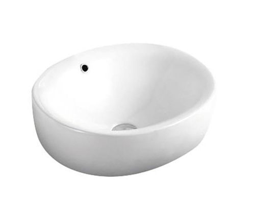 Раковина керамическая Art&Max AM5306-W 50х40 накладная цвет белый