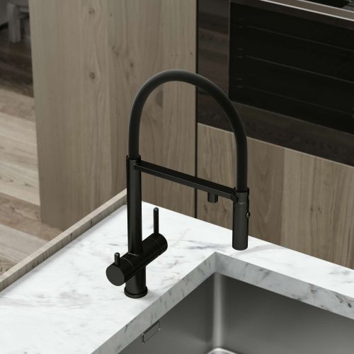 Смеситель для кухни Sancos Imola SC4010MB на мойку черный - фото 3