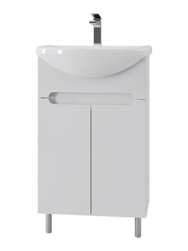 Тумба с раковиной Orange TOPLINE-Rio TR55-01C+RA 60х50 напольная цвет белый - фото 2