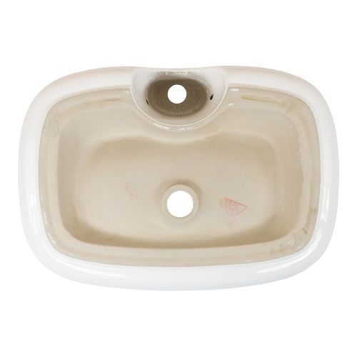 Раковина из сантехнического фарфора Melana 320326-805 60х40 накладная цвет белый 1 отверстие под смеситель - фото 4