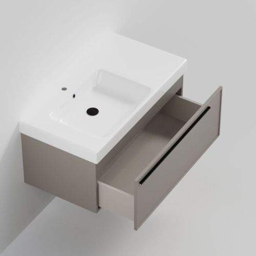 Тумба с раковиной La Fenice ELBA NFNC-01-ELB-C-90-3-90L 90х50 подвесная цвет бежевый - фото 2