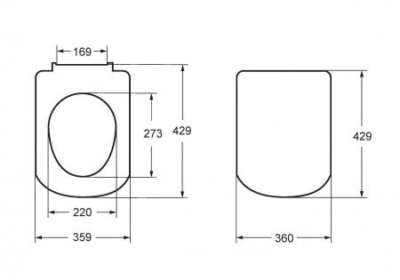 Крышка сиденье для унитаза Roca Dama senso ZRU9302991
