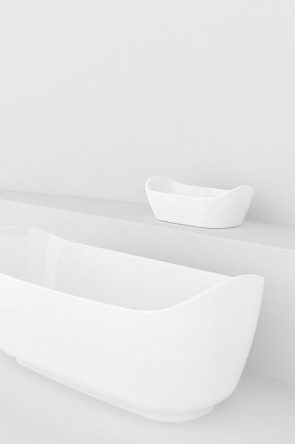 Ванна из искусственного камня Technova Wal VATWA 170х85 отдельностоящая овальная - фото 2