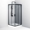 Душевой уголок Am.Pm Gem W90G-403-090BT 90х90 стекло прозрачное профиль черный без поддона